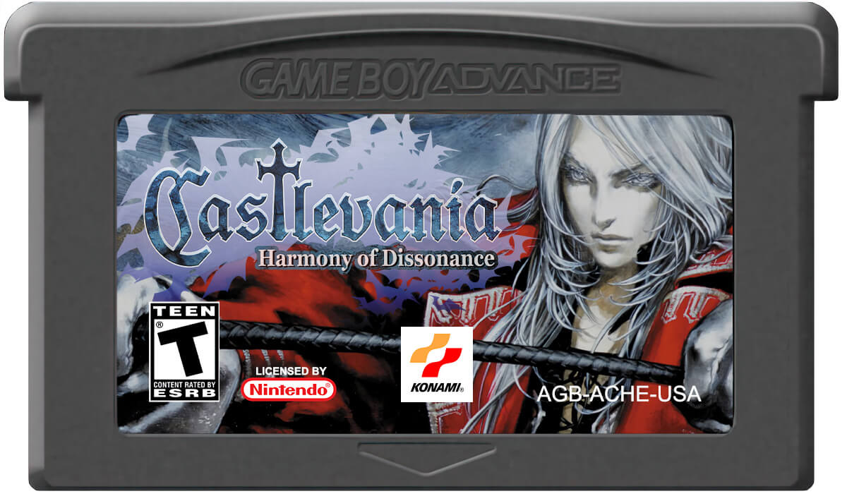 Лицензионный картридж Castlevania Harmony of Dissonance для Game Boy Advance
